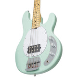 Sterling by Music Man Ray4 Stingray 4 String Bass, Mint Green with Maple Neck