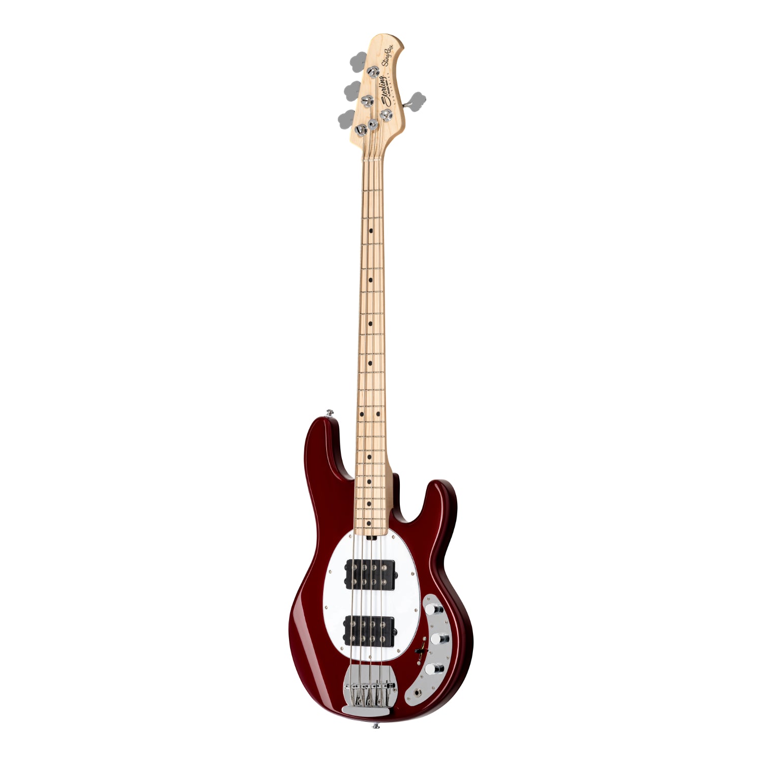 Sterling by Music Man Ray4 HH Stingray 4 String Bass, Candy Apple