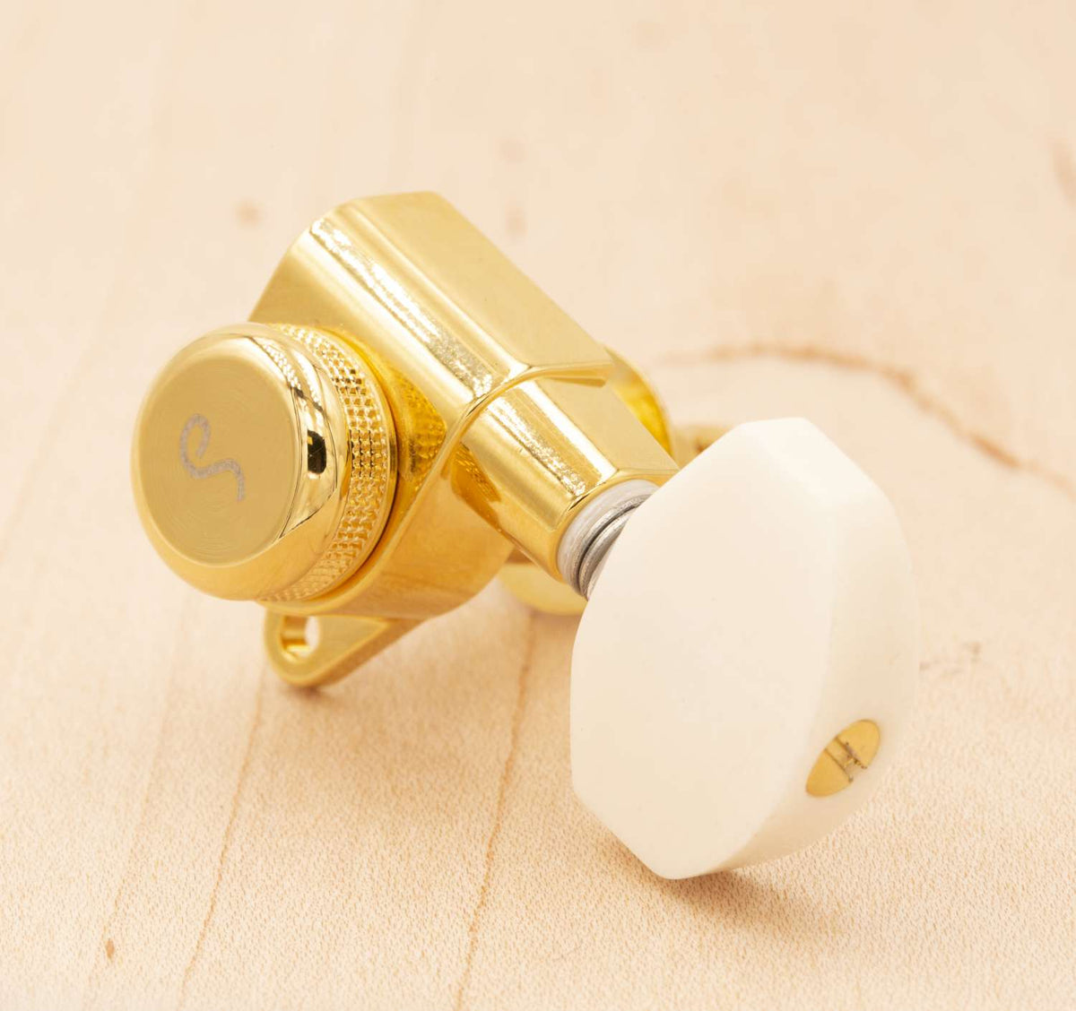 Tone Ninja Polished Bone Large Tuner Buttons (6) fits Schaller, PRS ...