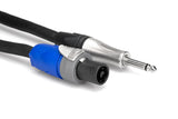 Hosa Edge Speaker Cable, Neutrik speakON to 1/4 in TS, 20 ft