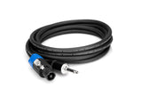 Hosa Pro Speaker Cable, Neutrik REAN Loudspeaker to 1/4 in TS, 25 ft