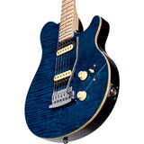 Sterling by Music Man Axis Guitar, Flame Maple Top, Neptune Blue