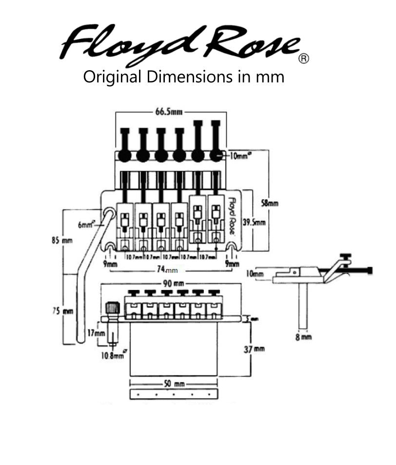 Floyd Rose Special Série FR – Tremolo Noir Pour Guitare Electrique