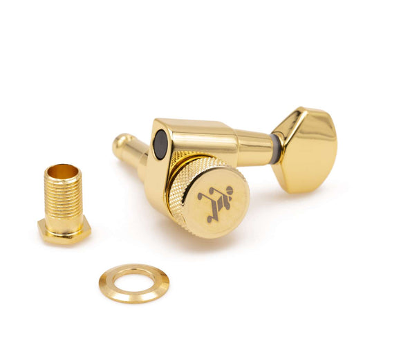 Tone Ninja drop-in Ibanez Upgrade locking tuners 20:1, Gold, 7 String 4x3