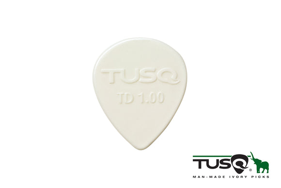 Graph Tech Tusq Picks Teardrop Shape 1.00mm Bright tone 6 pieces