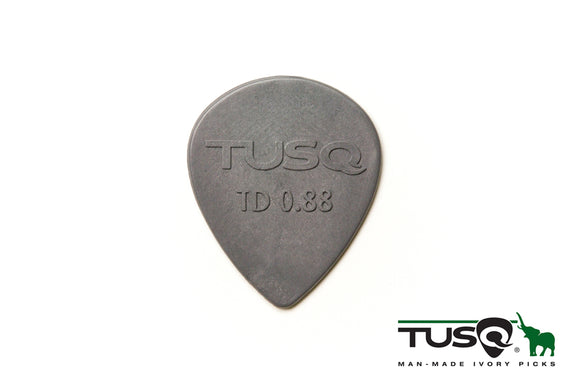 Graph Tech Tusq Picks Teardrop Shape 0.88mm Deep Tone Gray 72 pieces