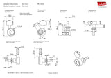 Genuine Schaller Germany Da Vinci Tuners, 3x3 Chrome 10100223