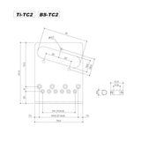 Gotoh MIJ TC2 4-hole Tele Bridge with Titanium vintage saddles, Chrome | SportHiTech