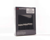 Gotoh MIJ TC2 4-hole Tele Bridge with Titanium vintage saddles, Black | SportHiTech