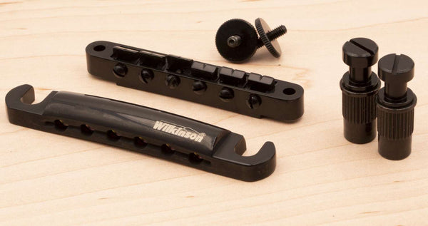 Wikinson Tune-o-matic ABR-1 bridge and Tailpiece combo, Black