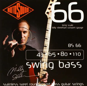 Rotosound Stainless Steel Billy Sheehan Signature Roundwound 4 String Bass set