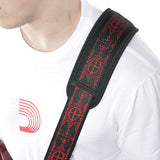 D'Addario Planet Lock Guitar Strap, Woven, Voodoo w/ Pad 50mm