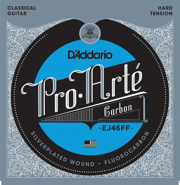 D'Addario EJ46FF Pro-Arté Carbon Classical Guitar Strings, Hard Tension