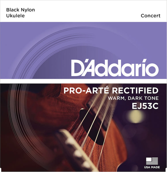 D'Addario EJ53C Pro-Arté Rectified Ukulele Strings, Hawaiian-Concert