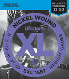 D'Addario EXL115BT Electric Guitar Strings Balanced Tension Medium 11-50