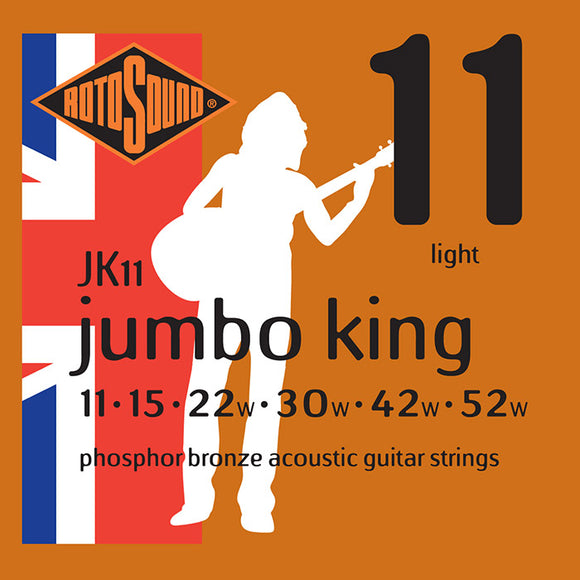 Rotosound Jumbo King Phosphor Bronze Light strings 11-52 JK11