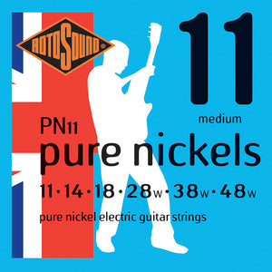 Rotosound Pure Nickel Electric Guitar Strings Medium 11-48 PN11
