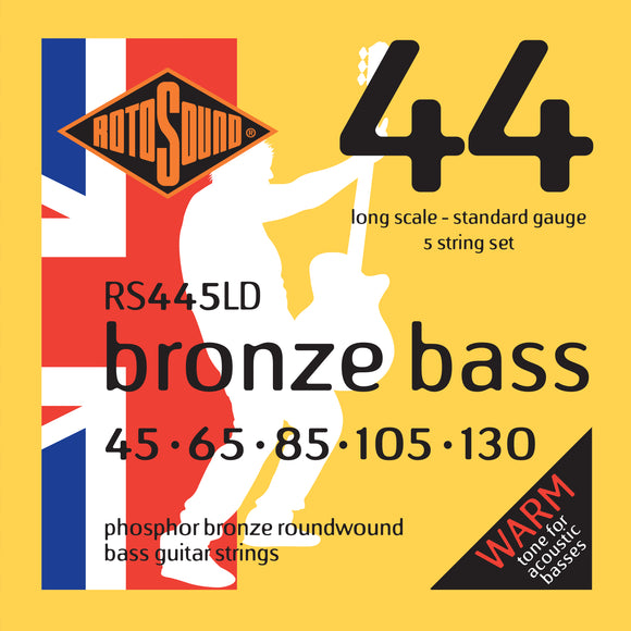 Rotosound Bronze Bass Strings Standard 5 String 45-130 RS445D